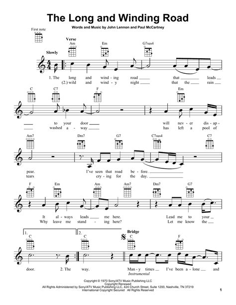 accross the universe chords|the long and winding road chords.